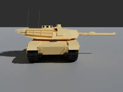 M1 Abrams Low-poly 3D model
