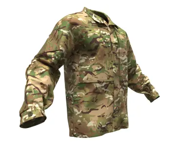 British MTP PCS CU Combat Jacket - Marvelous Designer 3D model