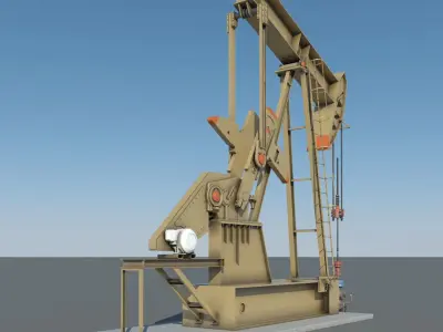 Oil Pumpjack 3D model