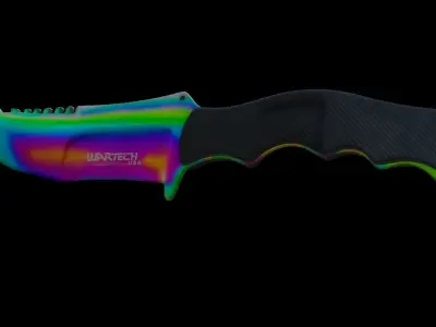 Huntsman Knife - CS GO - Fade Texture Free 3D model