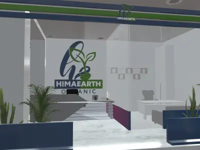 Office Front Exhibition Free 3D model