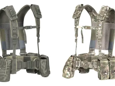 VIRTUS H YOKE AND BELT LINE Low-poly 3D model