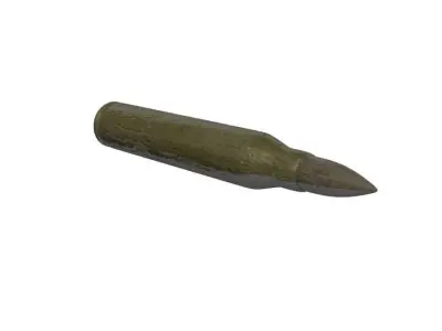 50 Caliber Bullet 3D model