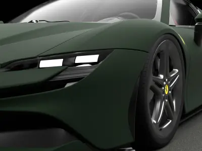 Ferrari SF90 Stradale Military 3D model