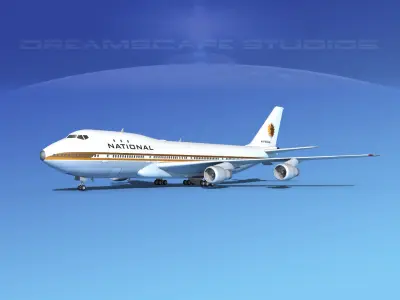 Boeing 747-100 National Airlines 3D model