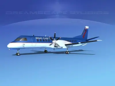 SAAB 2000 Boyd Charter 3D model
