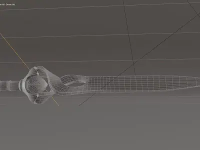 Medieval Fantasy Sword - Game Ready PBR Low-poly 3D model