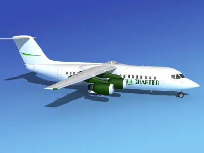 BAe 146-300 Jet Charter 3D model