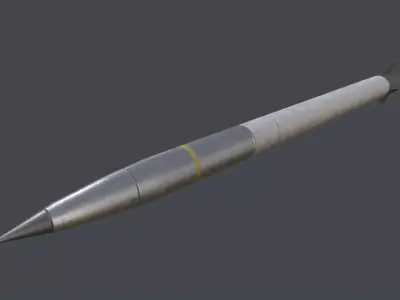 GMRLS-ER missile Low-poly 3D model