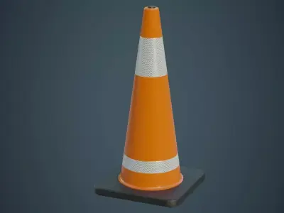Traffic Cone 6A Low-poly 3D model