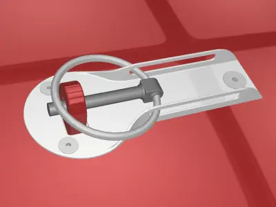 Bonnet racing locks 3D model