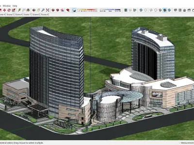 Sketchup Residential Complex A10 3D model