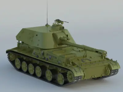 2S3 Akatsiya 3D model