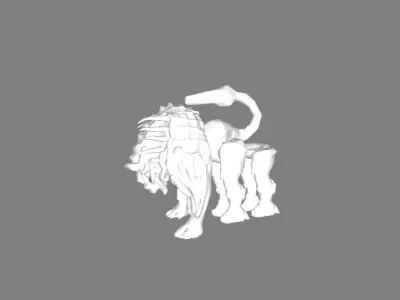 mostro bestioide1 Low-poly 3D model