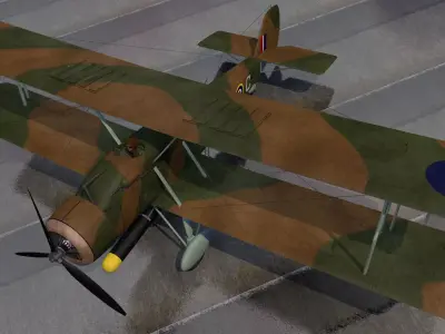 Vickers Wildebeest Mk-4 3D model