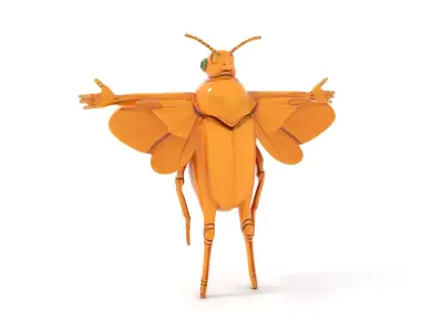 Golden Beetle Fantasy model pack Low-poly 3D model