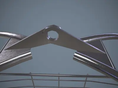 Helicopter Rescue Basket Low-poly 3D model