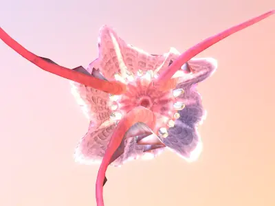 JellyFish seaMonster Mythical Creature Animation 3D model