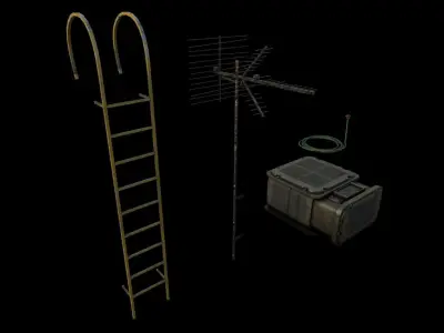  Industrial Props Pack 3 Low-poly 3D model