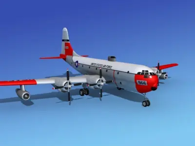 Boeing C-97 Stratofreighter V07 3D model