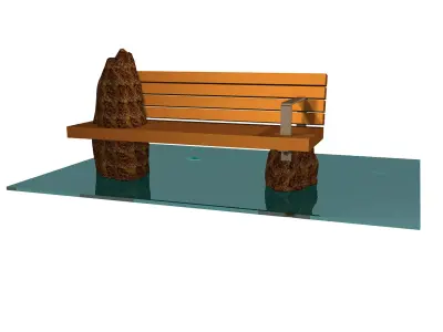 Stone Bench Free 3D model purchase