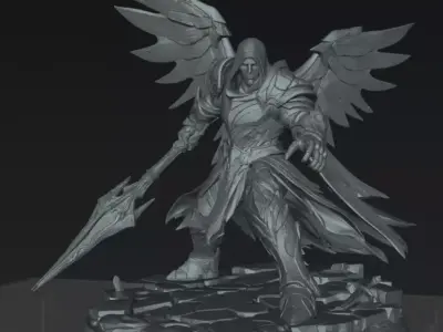 Archangel Holy Archangel of Light STL DnD Tabletop 3D Print 3D print model