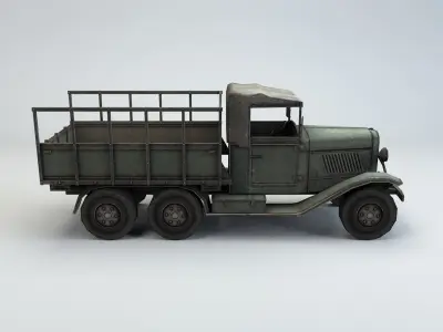 Low Poly Type 94 Army Truck Low-poly 3D model