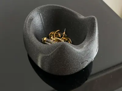 Cute cat bowl 1-year commercial licence 3D print model