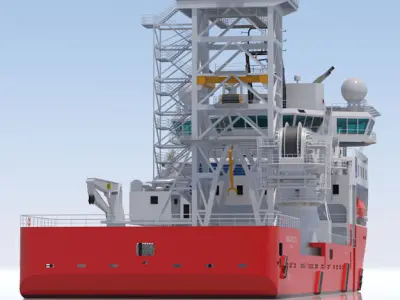 Construction Well Intervention Vessel Skandi Constructor 3D model