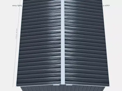 Ohio 10x8 garden tool storage house 1 3D model