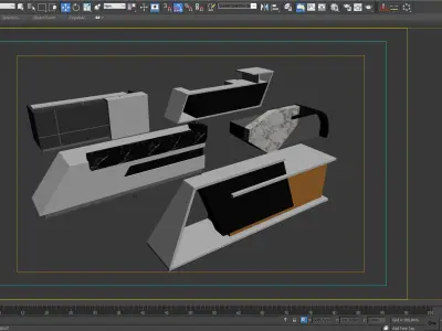 RECEPTIONS 3DS MAX 2015 5 MODEL 3D model