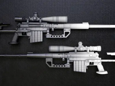 CheyTac M200 Intervention 3D model