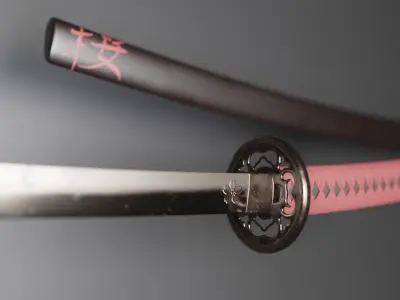 Katana - Sakura Free 3D model