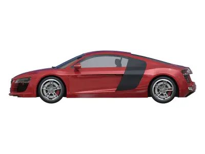 AUDI R8 Low-poly 3D model order