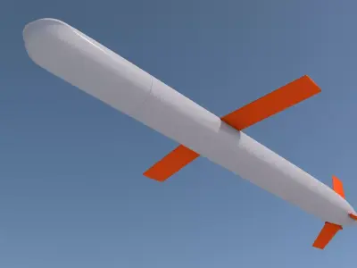 Tomahawk Land Attack Cruise Missile 3D model