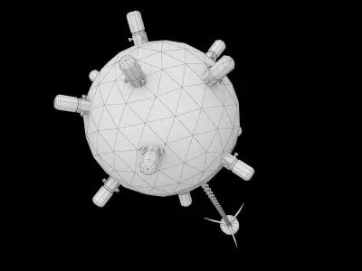 Submarine Bomb 3D model purchase