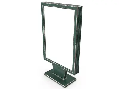 Street Advertising Billboard 04 Low-poly 3D model