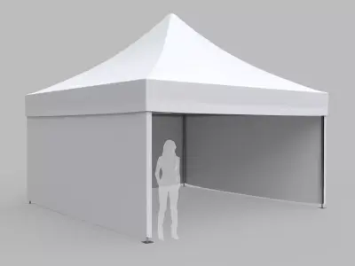 Commercial Tent 5x5 Meters 3D model