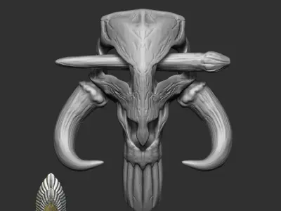 Mythosaur Hair Clip 3d Digital File Download 3D print model
