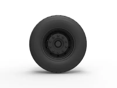 Front wheel from truck 3D print model