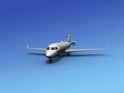 Bombardier CRJ700 Corporate 1 3D model