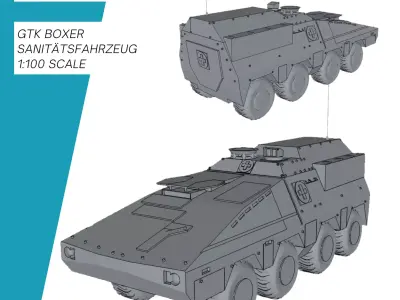GTK Boxer Sanitaetsfahrzeug 3D print model