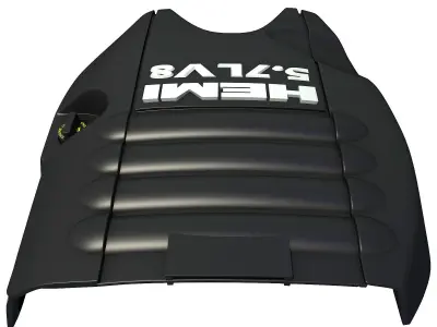 Black Engine Cover 088 3D model