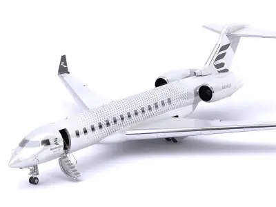 Bombardier Global 7500 Business Jet Full Cockpit and Interior 3D model