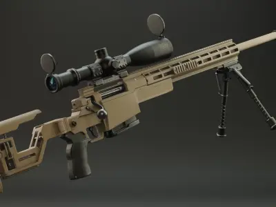 ASR AX-MKIII Low-poly 3D model