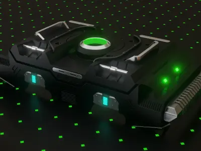 Sci-fi Crate 3D model 3