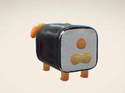 sushi dog 3D model