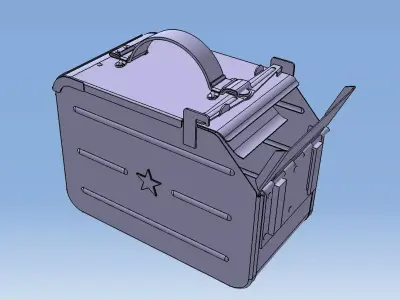 Ammunition Box DShK DShKM NSVT NSV KORD 3D model