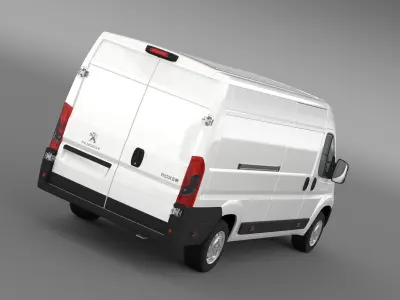Peugeot Boxer Van L4H2 2017 3D model