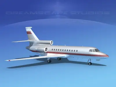 Dassault Falcon 900 V04 3D model
